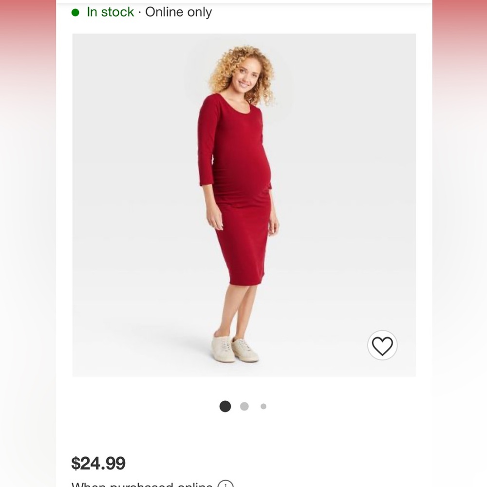 Maternity maxi dress
